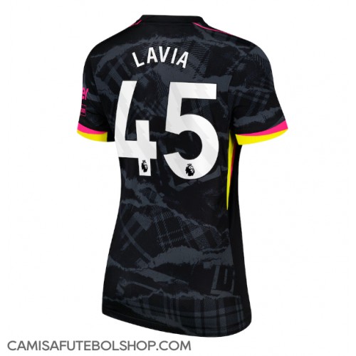 Camisa de time de futebol Chelsea Romeo Lavia #45 Replicas 3º Equipamento Feminina 2024-25 Manga Curta